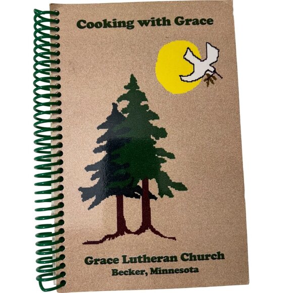 VTG 2004 Cooking With Grace Lutheran Church Becker Minnesota MN Cookbook Spiral - Picture 1 of 16